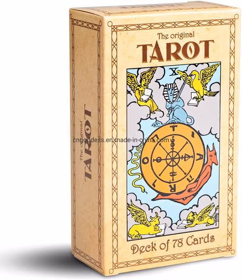 Tarotkarten mit Goldrand, individuell bedruckte Orakelkarten