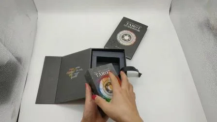 OEM-Druck Tarot-Spielset, Papierkarten-Set, Partyspiel für Erwachsene, personalisierte Oracle-Karten mit Anleitungsbuch