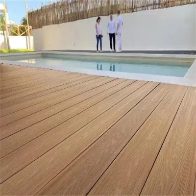 Neuer Preis Holz-Kunststoff-Verbundwerkstoff-Terrassendielen aus massivem WPC-Holz für den Außenbereich
